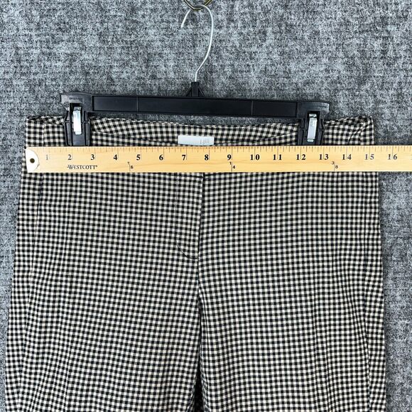 J Jill Pants Womens 2 Black Gingham Trouser Tapered Business Career Spandex - Picture 8 of 12